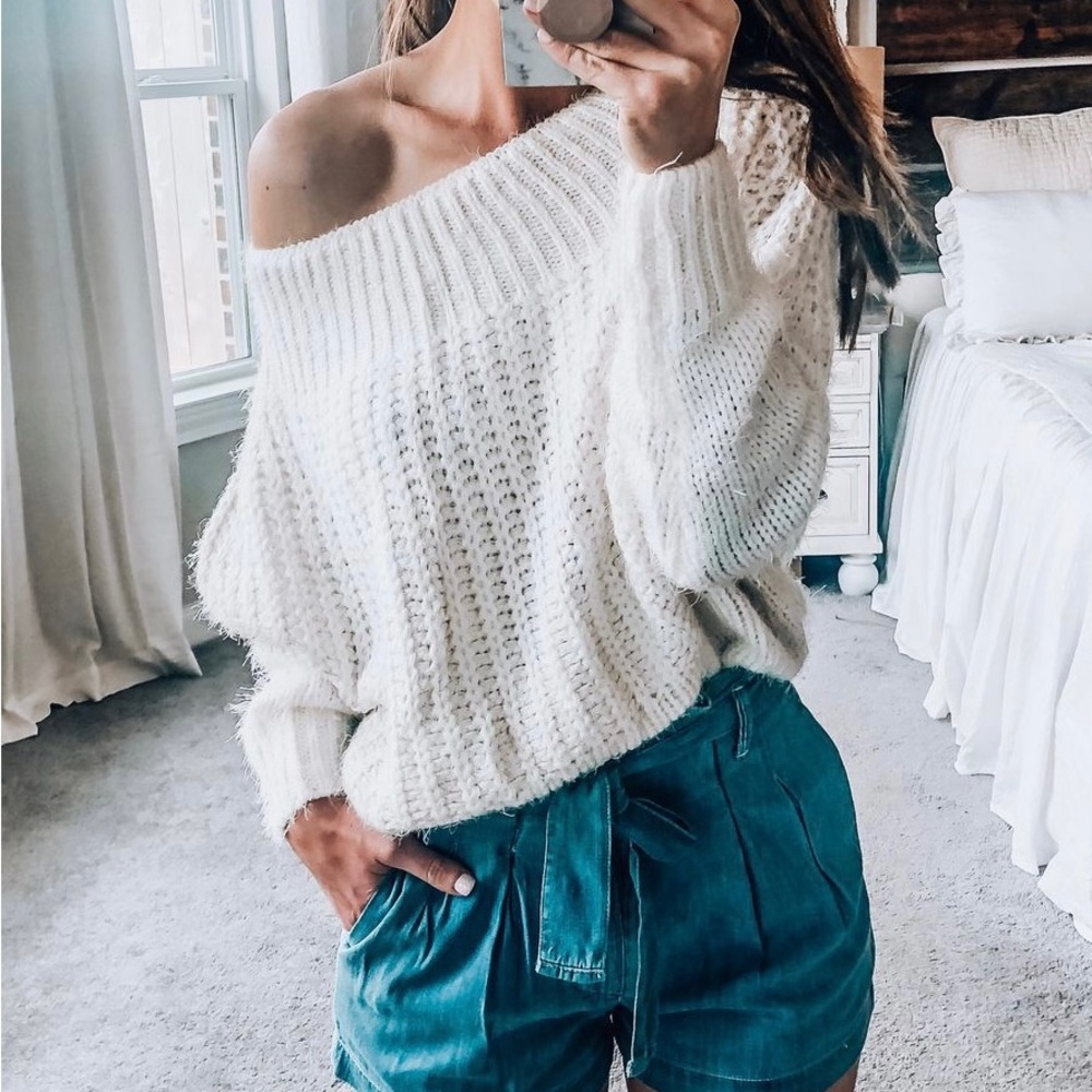 Main Strip Off Shoulder Sweater - Excellent Condition